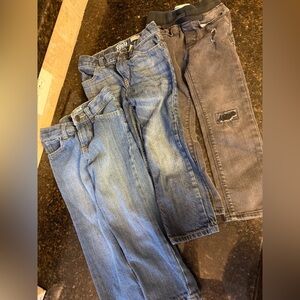 Cat & Jack Boys' Straight Jeans Trio - Blue & Gray